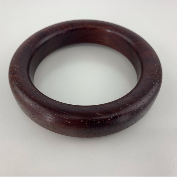 Handmade African Padauk Wooden Bangle Bracelet - Picture 11 of 16